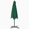 vidaXL Parasol met stalen paal 300 cm groen