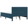 vidaXL Bedframe met matras met hoofdeinde Blauw 120 x 190 cm Fluweel