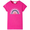 vidaXL Kindershirt 116 donkerroze