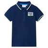 vidaXL Kinderpoloshirt 116 marineblauw
