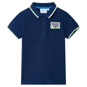 vidaXL Kinderpoloshirt 116 marineblauw