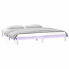 vidaXL Bedframe LED massief hout 140x200 cm