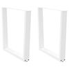 vidaXL Eettafelpoten 2 st V-vormig 90x(72-73,3) cm staal wit