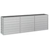 vidaXL Plantenbak verhoogd 240x40x77 cm gegalvaniseerd staal zilver