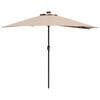 vidaXL Tuinparasol Taupe 294 x 150 x 224 cm Polyester en staal