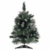vidaXL Kunstkerstboom met verlichting en standaard 60 cm PVC groen
