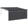 vidaXL Uitschuifbare luifel Antraciet 350 x 250 cm