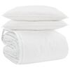 vidaXL Dekbed Set met kussen 3 st Wit Donsveertjes
