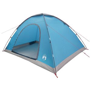 vidaXL Kamperen tent 6-persoons Blauw 185T Polyester met PU coating