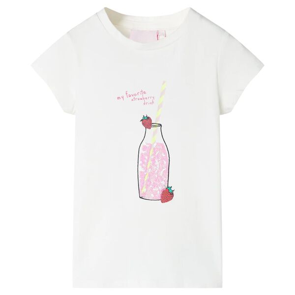 Kindershirt 128 ecru