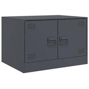 vidaXL Salontafel 67x50x44 cm staal antracietkleurig