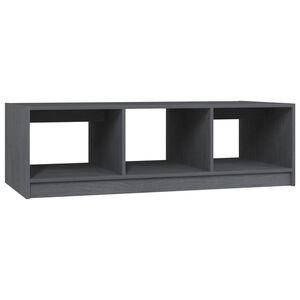 vidaXL Salontafel 110x50x34 cm massief grenenhout grijs