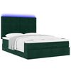vidaXL Ottoman bed met matrassen en LED's 140x200cm fluweel