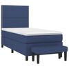 vidaXL Boxspring met matras stof blauw 100x200 cm