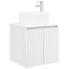 vidaXL Wandgemonteerde wastafelmeubel Wit 49,5 x 44,5 x 65,5 cm