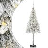 vidaXL Kerstboom met 300 LED met standaard Wit 180 cm PE en staal