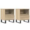vidaXL Nachtkastjes 2 st 40x35x50 cm sonoma eikenkleurig