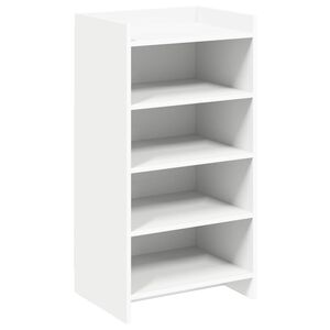vidaXL Schoenenkast met opslag Wit 48 x 36 x 92 cm Bewerkt hout