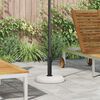 vidaXL Parasolvoet Wit en zwart 45 x 45 x 40 cm Beton en Metaal