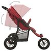 vidaXL Kinderwagen staal rood
