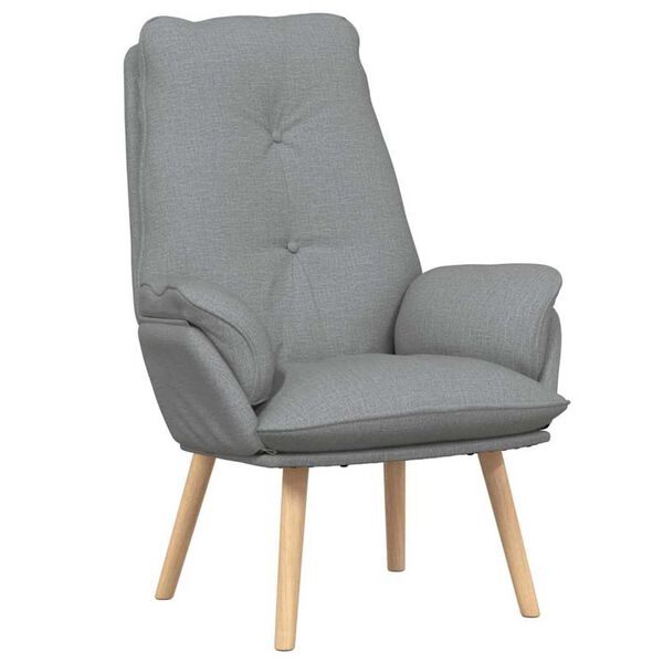 vidaXL Fauteuil Lichtgrijs 69 x 74 x 93 cm Sherpa Stof