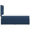 vidaXL Boxspring met matras stof blauw 90x190 cm