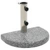 vidaXL Parasolvoet gebogen 10 kg graniet grijs