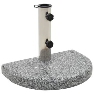 vidaXL Parasolvoet gebogen 10 kg graniet grijs