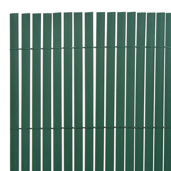 vidaXL Tuinafscheiding dubbelzijdig 90x500 cm PVC groen