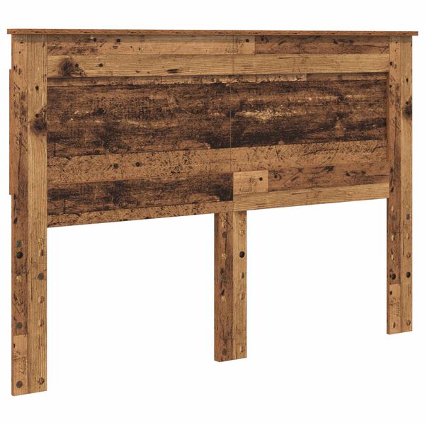 vidaXL Hoofdbord met hoofdeinde Oud Hout 140 cm Bewerkt hout