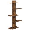 vidaXL Wand Vlonderschap Oud hout 48,5 x 15 x 101 cm Bewerkt hout