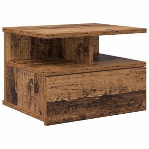 vidaXL Vliegend Nachtkastje Oudhout 40 x 31 x 28 cm Bewerkt hout