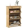 vidaXL Schoenenkast Corona 99x32x138 cm massief grenenhout