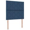vidaXL LED Box Spring Bed met hoofdeinde Blauw 120 x 190 cm Stof