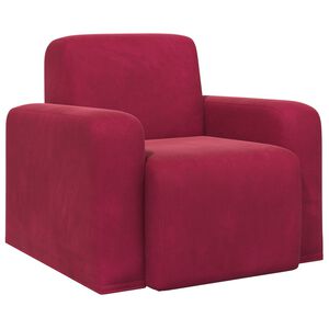 vidaXL Fauteuil Wijnrood fluweel