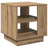 vidaXL Salontafel 40x40x43 cm bewerkt hout artisanaal eikenkleurig