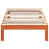 vidaXL Bedframe zonder matras massief grenenhout wasbruin 90x200 cm