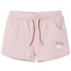 Kindershorts met trekkoord 128 gemengd lichtroze