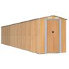 vidaXL Tuinschuur 192x1021x223 cm gegalvaniseerd staal lichtbruin