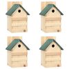 vidaXL Vogelhuisjes 4 st 23x19x33 cm vurenhout