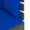 vidaXL 5-delige Loungeset met kussens pallet massief grenenhout