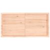 vidaXL Tafelblad 120x60x(2-6) cm onbehandeld massief eikenhout