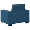 vidaXL Sofastoel Blauw 100x78x80 cm Fluweel