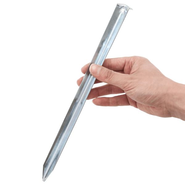 vidaXL Tentharingen 24 st &Oslash;20 mm 30 cm gegalvaniseerd staal