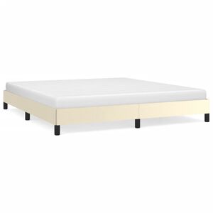 vidaXL Bedframe kunstleer cr&egrave;mekleurig 180x200 cm