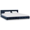 vidaXL Bedframe fluweel blauw 180x200 cm