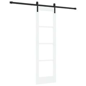 vidaXL Schuifdeur ORKDAL Wit en zwart 61 x 198,5 cm