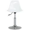 vidaXL Eetkamerstoelen draaibaar 6 st PP wit