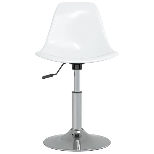 vidaXL Eetkamerstoelen draaibaar 6 st PP wit