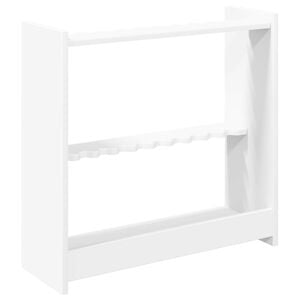 vidaXL Biljartkeu standaard Bewerkt hout 60 x 20 x 57 cm Wit